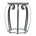 End Table Grey Wood Metal