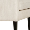 Accent Chair Beige Fabric