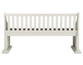 Joanna Bench With Back White White Wood