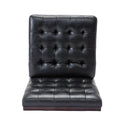 Accent Chair Black Pu