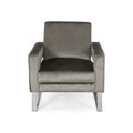 Arm Chair Grey Velvet