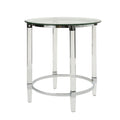Round End Table Clear Glass