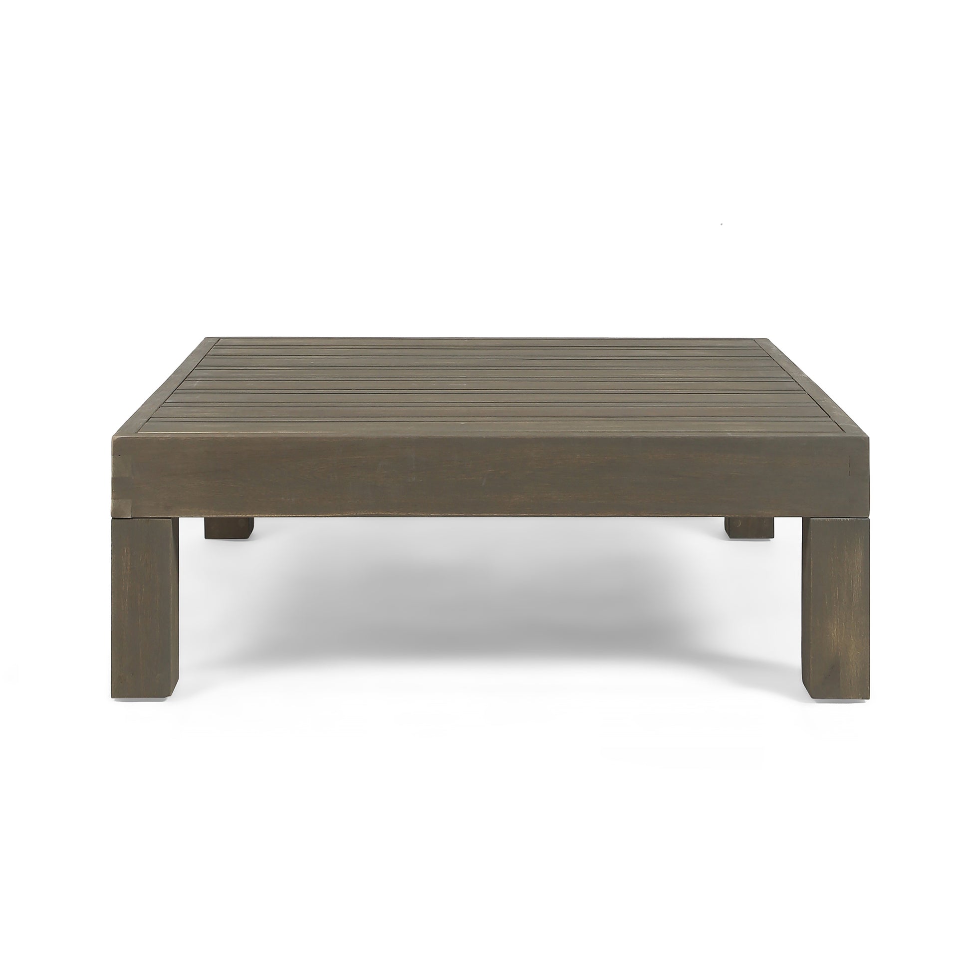 Oana Left Corner Bench And Coffee Table. Dark Grey Dark Grey Acacia Wood