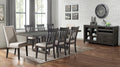 Napa Upholstered Side Chair Set Of 2 Dark Brown Dark Brown Wood