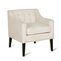Accent Chair Beige Fabric