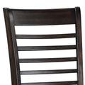 Ally Side Chair Set Of 2 Antique Charcoal Dark Brown Wood
