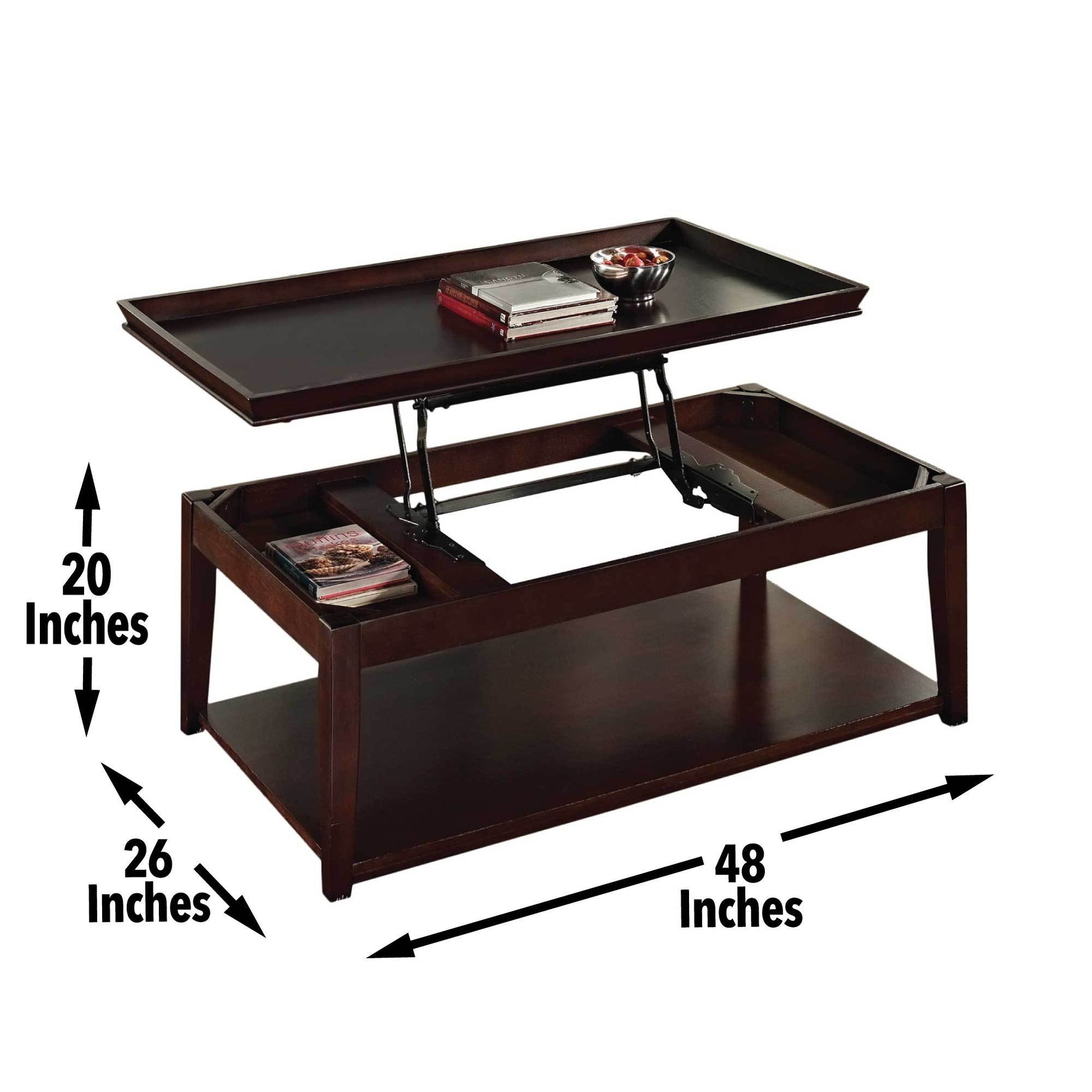 Clemson 3 Piece Table Set Brown Brown Wood