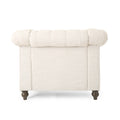 Club Chair Beige Fabric