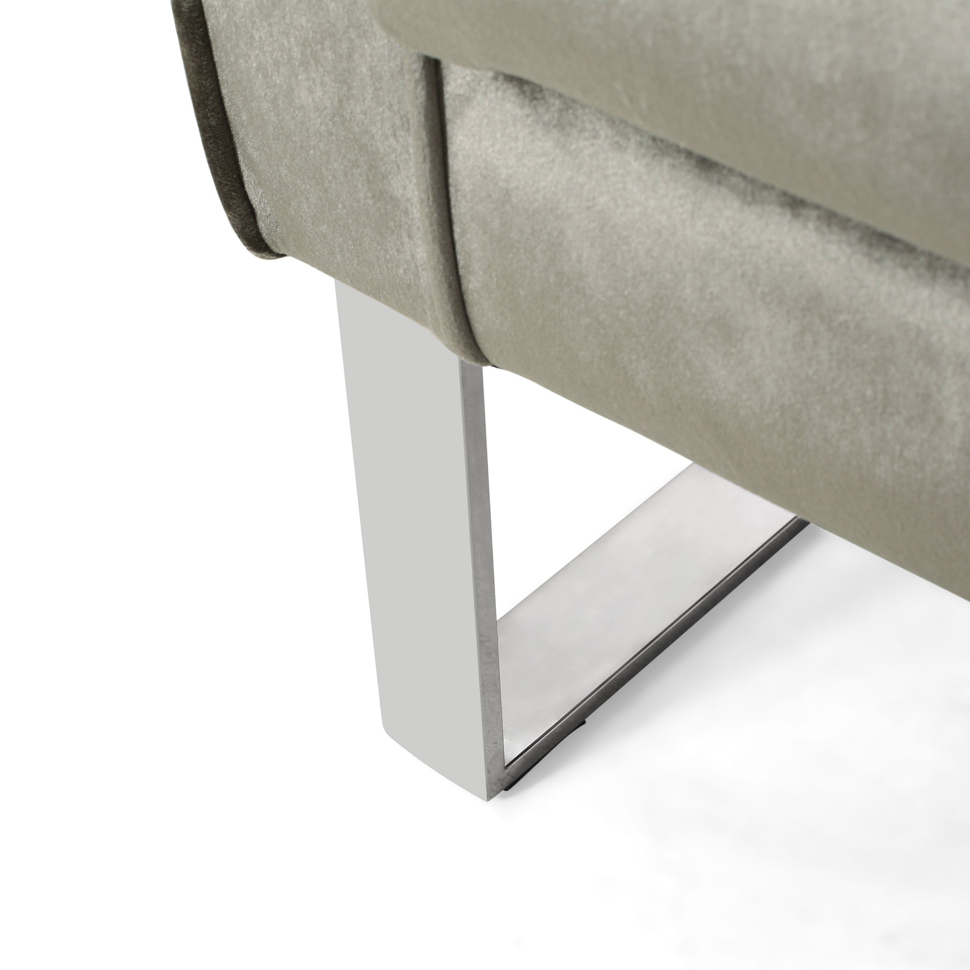 Arm Chair Grey Velvet