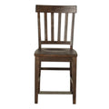 Cayla Counter Chair Set Of 2 Dark Oak Dark Brown Wood