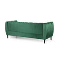 Miranda Velvet 3 Seater Sofa Emerald Velvet