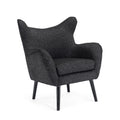 Arm Chair Black Fabric