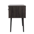 Harzen Storage Vanity W Mirror Black Mdf