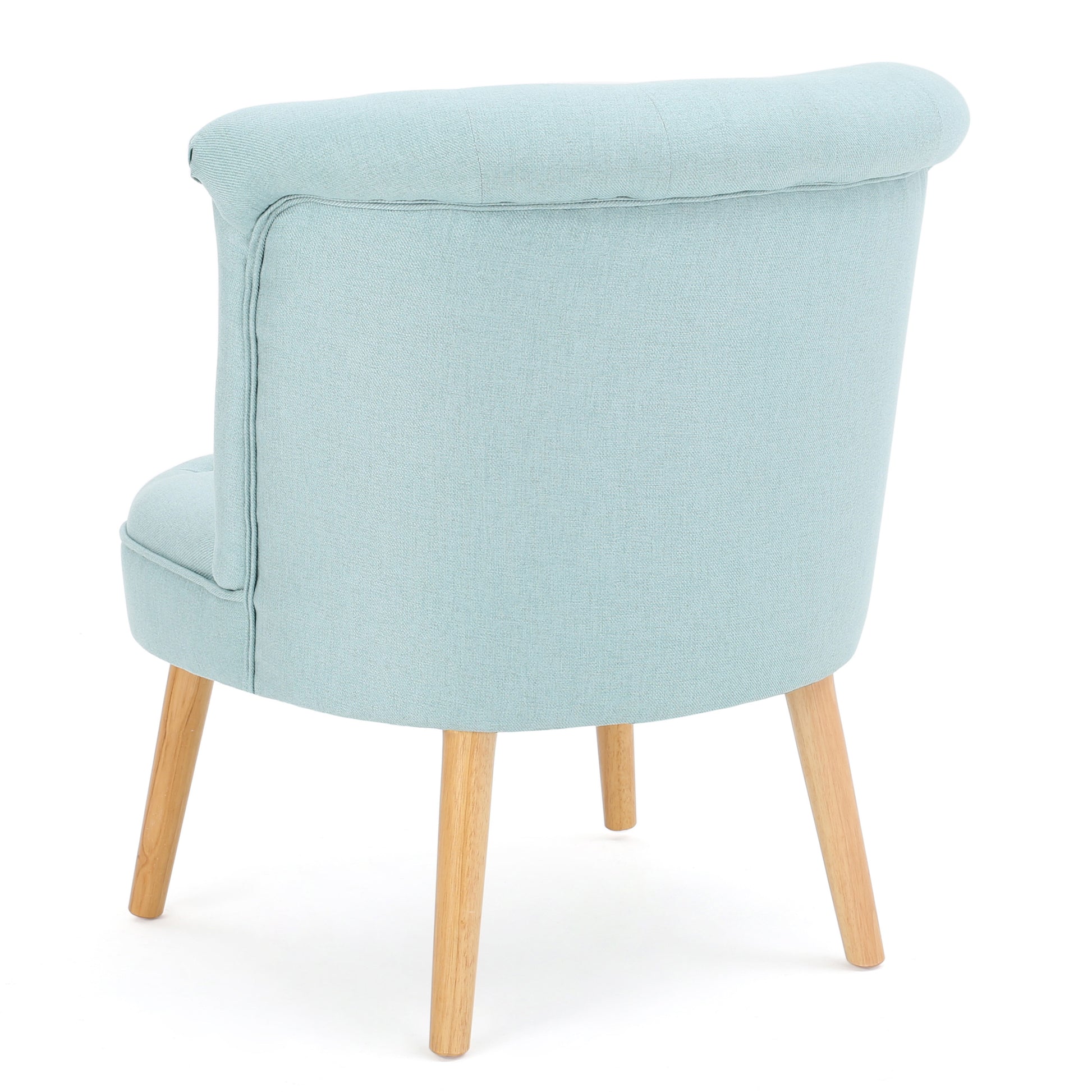 Bordeaux Tuft Chair Light Blue Fabric