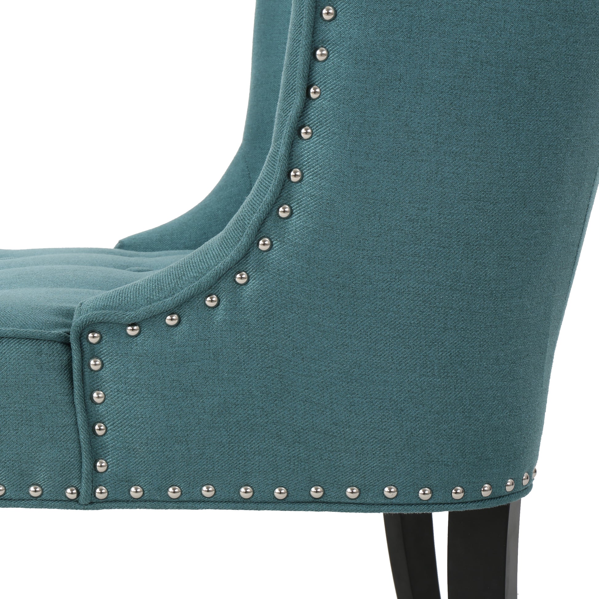 Fabric Occaisional Chair, Dark Teal Teal Fabric