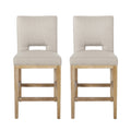 27 Inch Counter Stools, Set Of 2,Fabric Wheat Set Of 2 Fabric