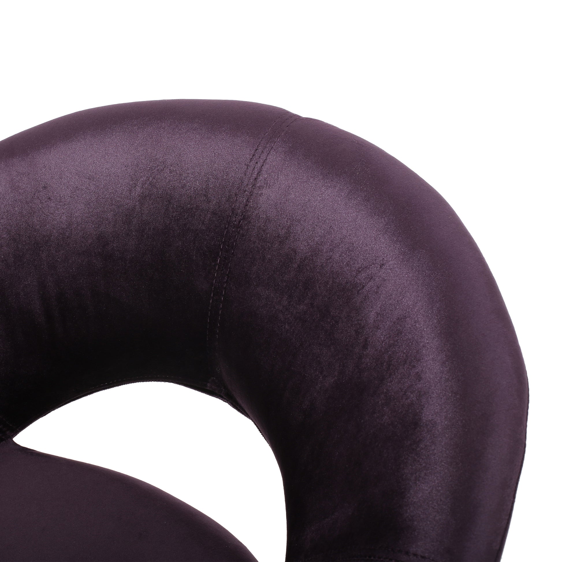 Leisure Chair Black Berry Velvet