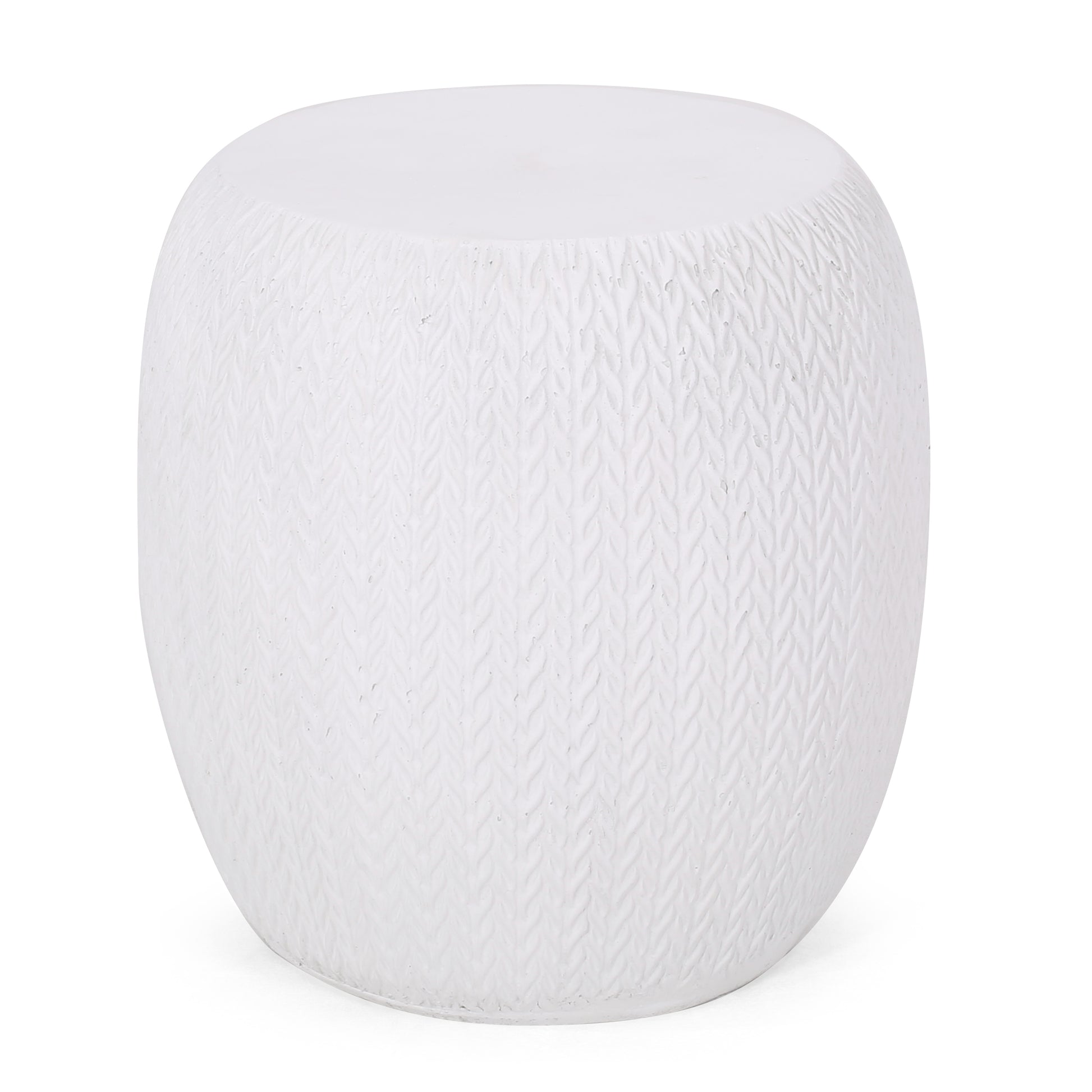 End Table Antique White Magnesium Oxide