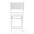 Positano Foldable Chair White Acacia Wood