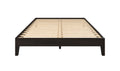 Nix Queen Platform Bed Black Queen Black Wood