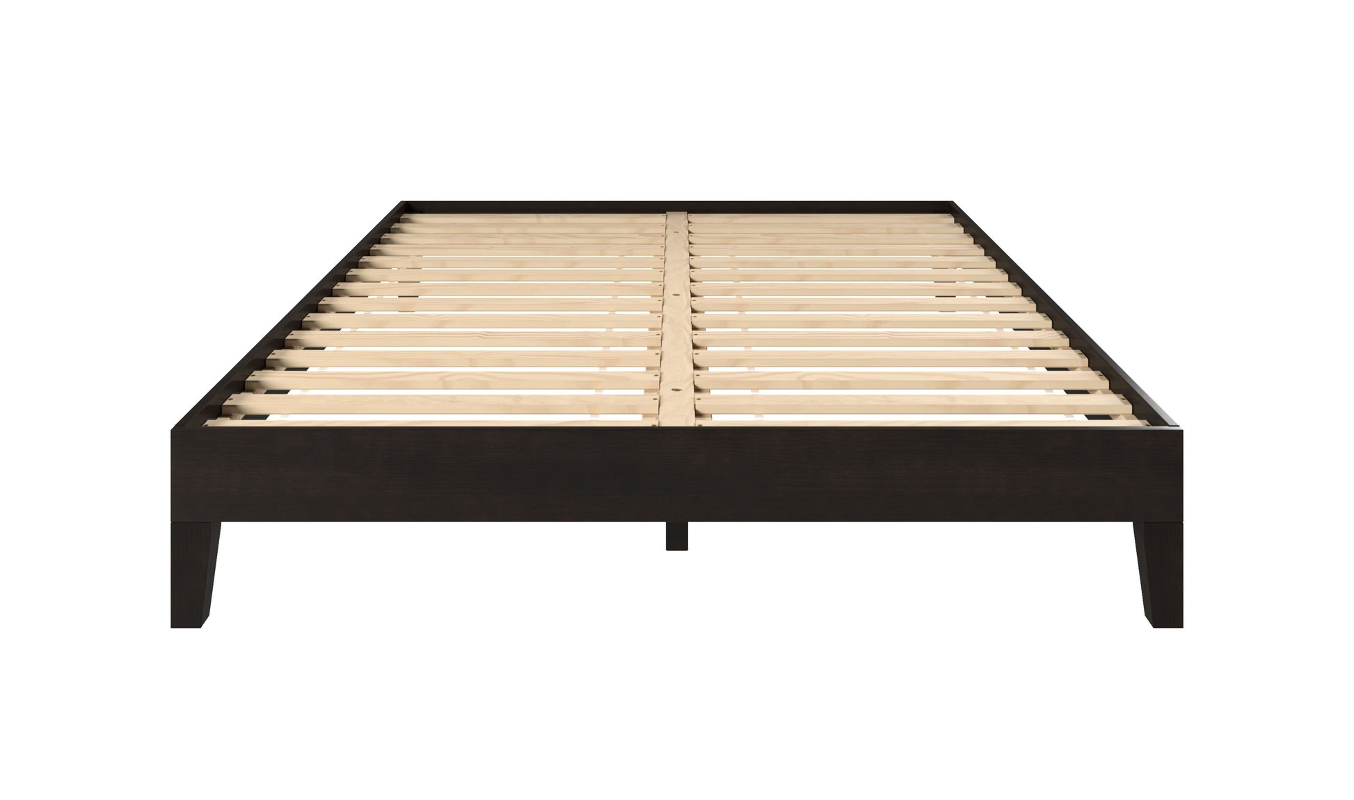 Nix Queen Platform Bed Black Queen Black Wood