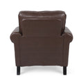 Club Chair Dark Brown Pu