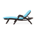 Mikael Chaise Lounge With Cushion Dark Brown Polypropylene