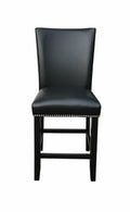 Camila Counter Chair Set Of 2 Black Black Wood