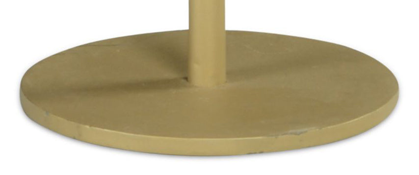 Oceana Agate Top Round Chairside Table Blue Blue Wood